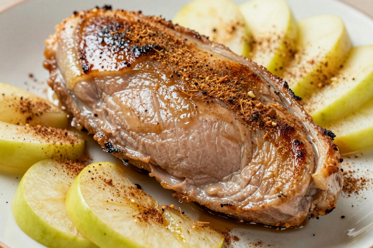 Petto d'anatra al forno con mela e cannella: un piatto gourmet che renderà indimenticabile la tua cena in famiglia
