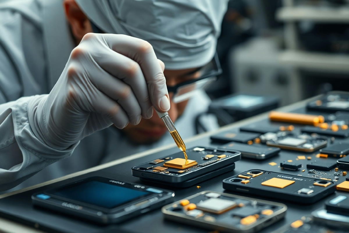 Recuperare oro da vecchi smartphone in 20 minuti: la scoperta che cambia il riciclo elettronico